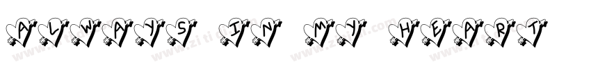 Always In My Heart字体转换